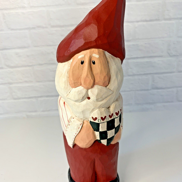 Eddie Walker Santa Figurine Midwest Cannon Falls 10” Holding Heart Christmas - Picture 2 of 8